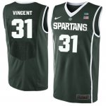 Men Michigan State Spartans NCAA #31 Jay Vincent Green Authentic Nike Stitched College Basketball Jersey TD32A70UU